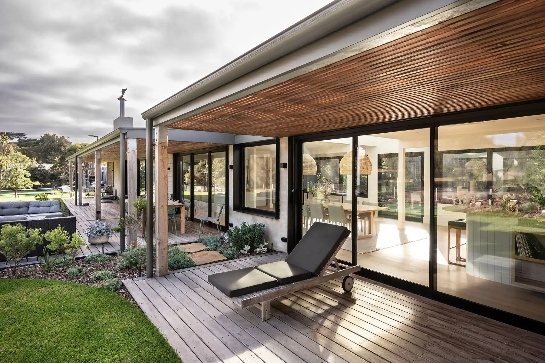 Modern home with aluminium windows and doors